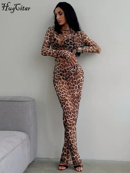 Sexy and Elegant Leopard Dress