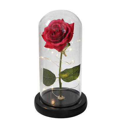 Drop shipping Galaxy Rose Artificial Flowers Beauty and the Beast Rose Wedding Decor Creative Valentine's Day Mother's Gift