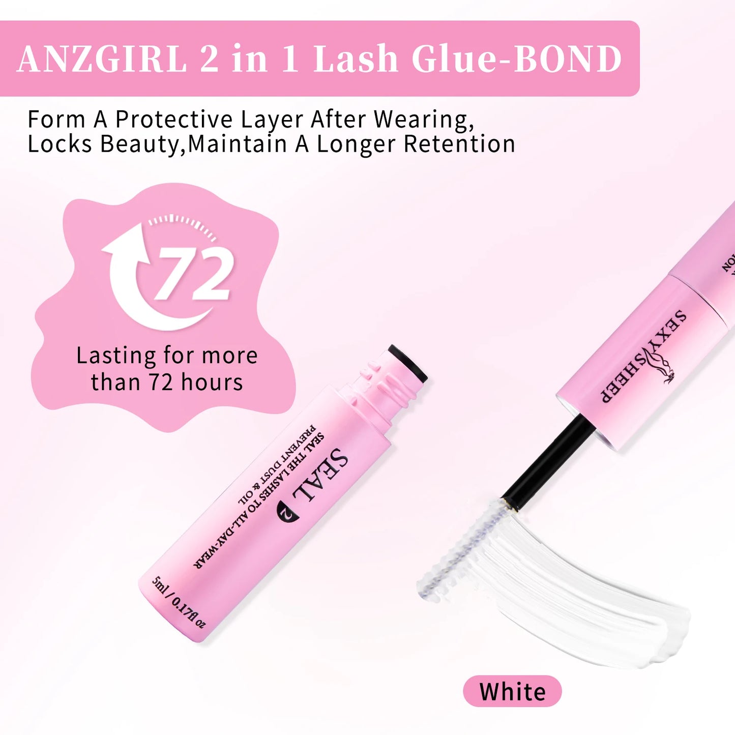 An enchanting and long-lasting look with this complete eyelash extension kit