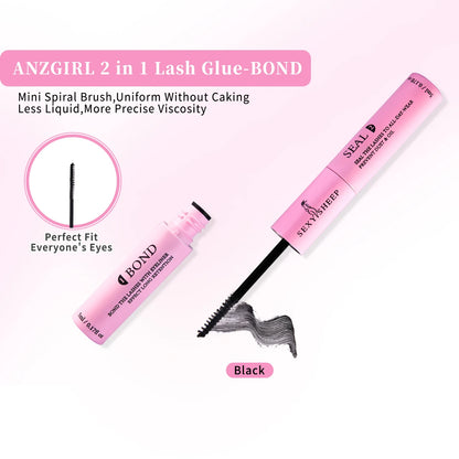 An enchanting and long-lasting look with this complete eyelash extension kit