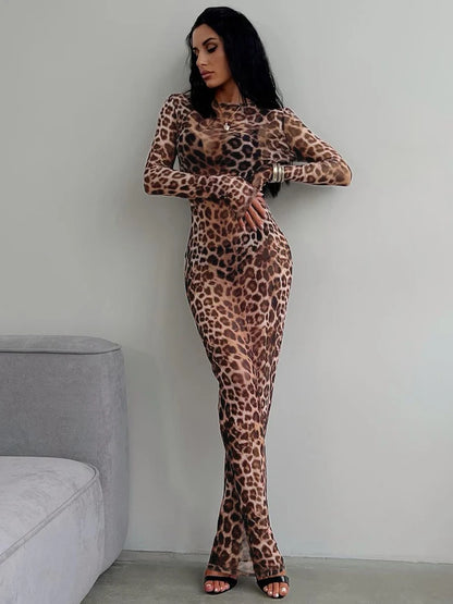 Sexy and Elegant Leopard Dress